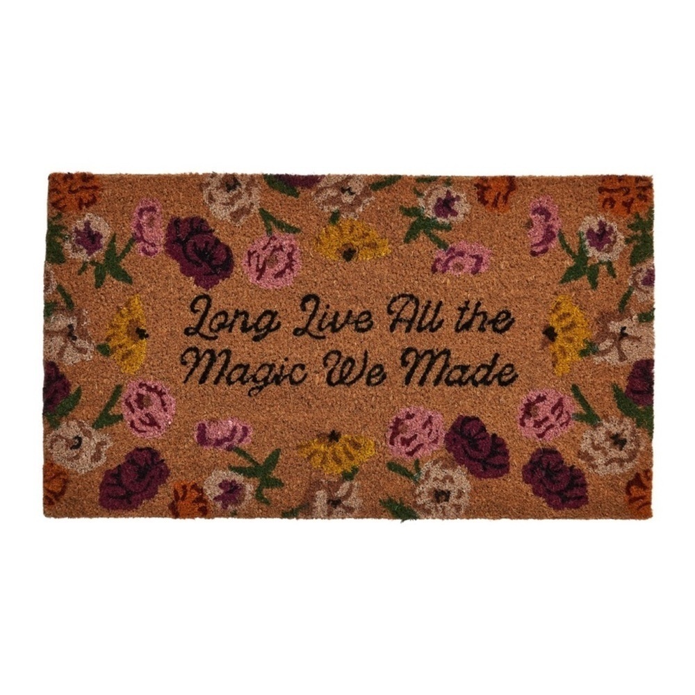Taylor Swift LONG LIVE ALL THE MAGIC WE MADE ACOUSTIC PIANO DOOR MAT - IN HAND